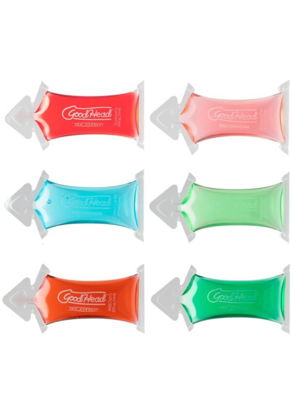 Grab this fishbowl of GoodHead oral sex gel Pillow Packs for lots of fun times in the sack. Comes in Wild Cherry