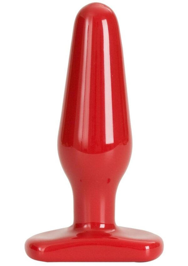 Red hot anal sex is easy with Red Boy butt plugs. Available in a wide array of shapes and sizes to satisfy any hungry appetite. These sturdy butt plugs can take whatever you can dish out and more. This medium version is 5 in usable length and girth