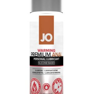 silicone-based formula designed to reduce friction during anal sex and more intense play. With its buttery smooth texture and long-lasting glide JO Premium Anal Warming is perfect for extended sessions when you want to feel every stroke and movement. The gentle warming sensation gradually builds
