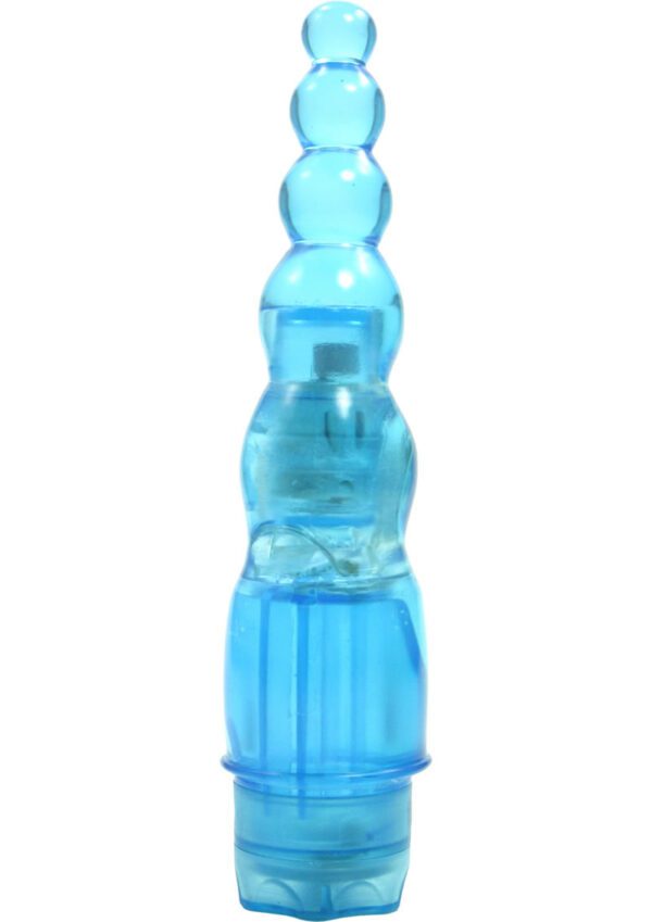 Super-strong vibrations.  Soft and flexible for your pleasure.  Waterproof and multi speed.  Uses 3 AA batteries