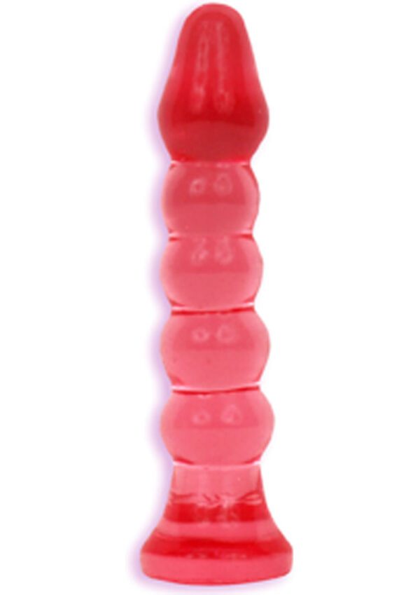 This popular item from our Crystal Jellies assortment is a supple 5 ribbed butt plug. This plug is phthalate-free