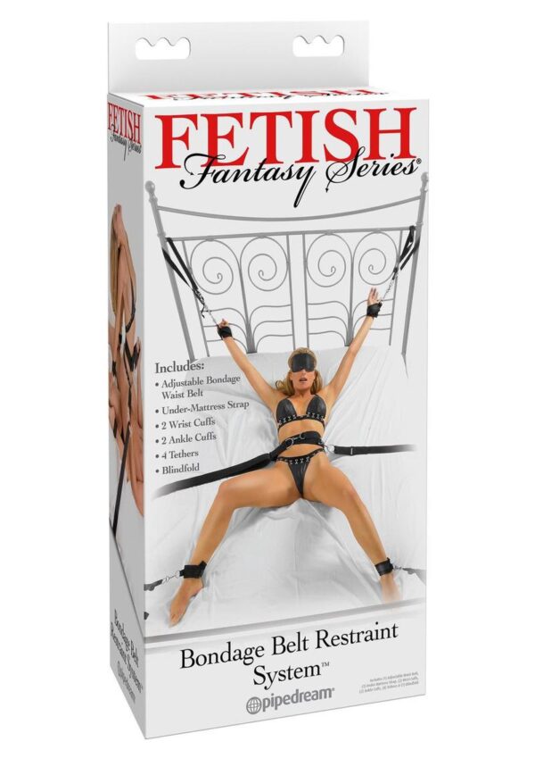 the kit comes complete with an adjustable bondage waist belt