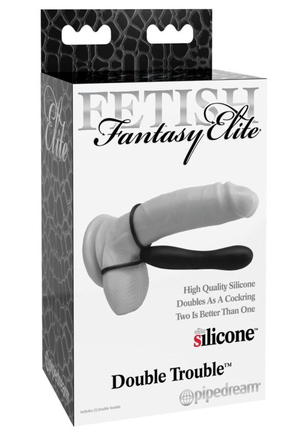 while the larger bottom ring loops around his balls for a super-tight squeeze. You instantly become twice the man you were before