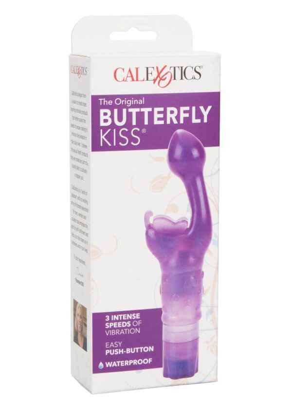 power packed arouser with a delicately shaped G-spot stimulator. 3-speed. Intense power. Optimum fluttering wings to tease and tantalize. Sized for beginners and advanced users. Easy push button. TPR (massager) ABS (cap). 2 AAA batteries. 2.75 x 1.25/7 cm x 3.25 cm