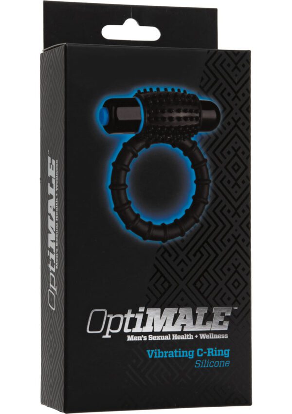 stretchable silicone ring for easy use and a removable bullet in a nubby sleeve for comfortable stimulation. The push-button waterproof bullet offers 10 unique functions. Wear the ring atop the shaft for targeted clitoral stimulation or under the shaft or testicles for self-stimulation. Available in Black and Slate; phthalate-free; batteries included.