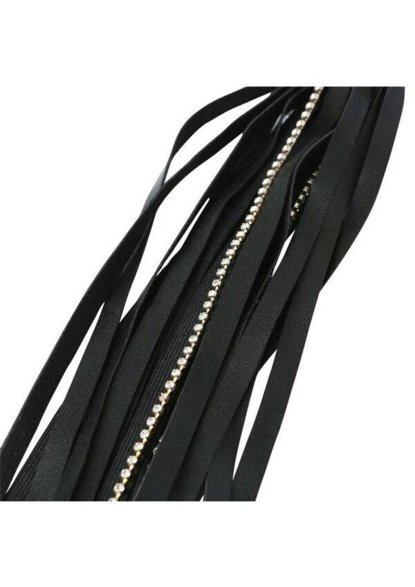 This is the leather flogger that will surely help make your impression felt! This devious implement includes special beaded chains along with the leather straps