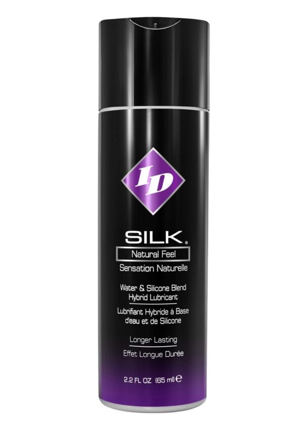 ID Silk effectively blends the best qualities of both types of lubricants. ID Silk brings to you the smoothness youve come to expect from silicone products and the natural feel present in water-based lubricants. It is sure to give you the closest feeling to natural lubrication while maintaining the perfect amount of slip. This is a fantastic lube for masturbation or intimate moments with your partner. Indulge your sexual appetites with the soft pleasurable sensation that can only be found in our personal lubricant.ID Silk leaves skin feeling supple and smooth after use as its blended formula includes hydrolyzed silk. Hydrolyzed silk contains strong hygroscopic properties that allow it to retain an incredible amount of moisture. As with all of our products