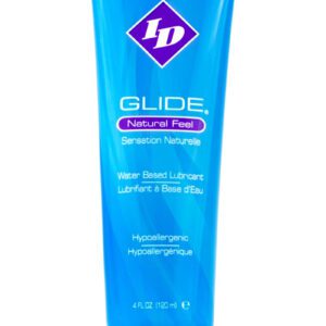ID Glide provides you with all the slip you could ask for in a water-based lubricant! Use it during intimate moments between you and your partner for an exceptional sensual experience. Use it by yourself and delight in your own moments of bliss while kicking off some stress. Use it on your toys and enhance the sensation for a more enjoyable time. This lubricant is good to use in just about any sexual encounter you might find yourself in. Looking for the best water-based personal lubricant? Glide is by far the best water-based lube option for intimate moments.ID Glide is condom compatible as the formula it consists of was rigorously tested to ensure condom compatibility. Having been put through such thorough tests ensures that this lubricant won`t negatively affect latex-based or polyurethane products like condoms. This also means that it is safe to use with your favorite adult toys. Furthermore