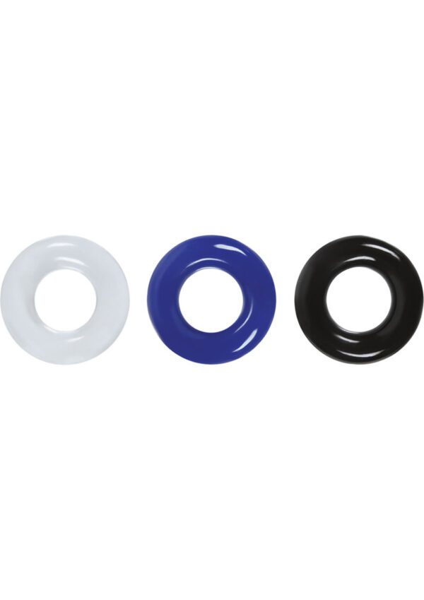 The Stamina Rings feature 3 colors of your favorite super stretchy TPE rings for varied combinations of play. Suitable for all lubricants