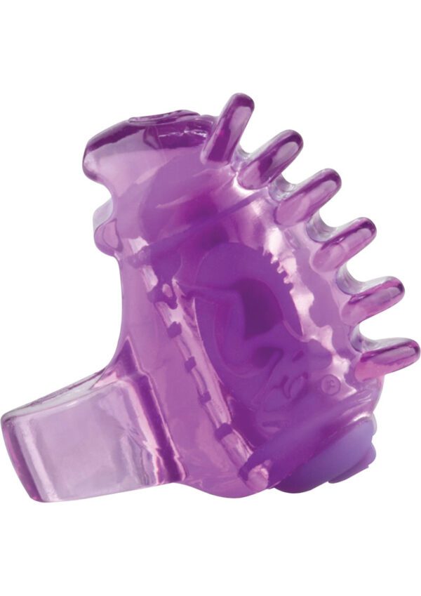 Introducing the tiniest tingling mini vibe on the market! FingO Tips micro massagers literally put pleasure at your fingertips with a comfortable strap to keep it in place! Fun for foreplay or intimate enhancement