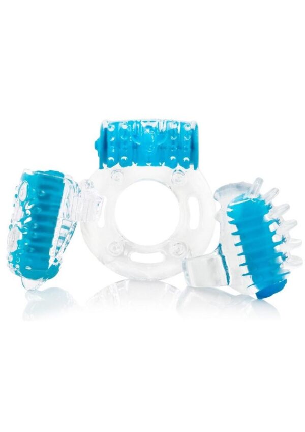 you can take your VibrOman home or on vacation and leave the evidence behind! Features: - Upgrade your man with the ultimate sex toy starter kit- Turn his tongue into a sex toy!- Put pleasure at his fingertips!- Make his package vibrate!- Disposable