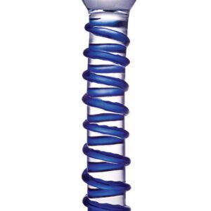 Glass is always hard. Lube this beauty up for hours of deep penetration and pleasure. Raised spiral ridge increases stimulation