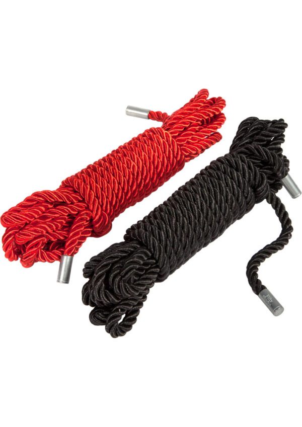 a set of 2 silky bondage ropes