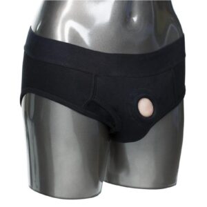 stretchy and comfortable - Comfortable soft lining - Internal strap to secure your packer in place (packer not included) - Internal pockets to add a favorite stimulator (not included) - Washable - 95% Cotton
