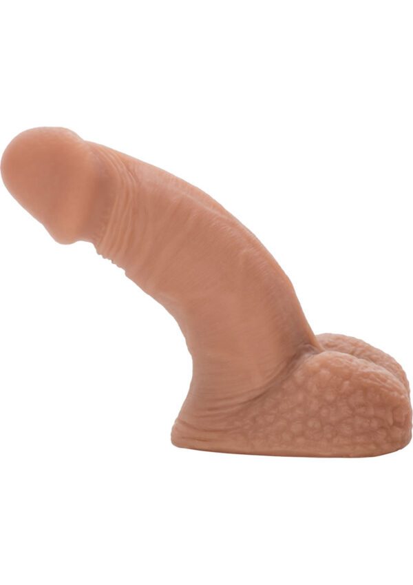 - Uniquely designed base for secure fit in Packer Gear harness or your favorite accessory - Soft and comfortable  the perfect packing penis - Ultra life-like Pure Skin material - Maintenance free - TPR 5 x 1.5/12.75 cm x 3.75 cm (penis) 5.75 x 3.25/14.5 cm x 8.25 cm (overall)