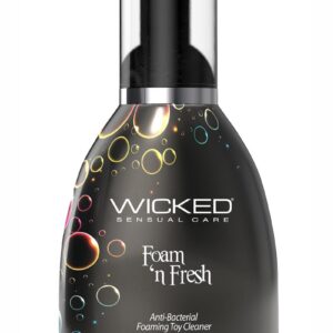 but your toys should always stay clean. Wicked Foam n Fresh is a toy and body safe alternative to everyday soap and water. Anti-bacterial