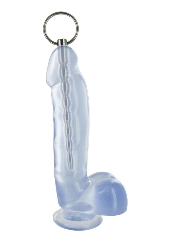 Slide this stainless steel rod inside for arousal enhancing sensations! The rod has graduated bumps so you can enjoy a wider stretch as you  it. The hollow tunnel allows for more space for lubricants and other bodily fluids that may pass through or get inside. Keep it from going too deep by pulling the retrieval ring to remove the hard rod from your shaft. Run hot or cold water over the sound prior to ion to add an extra sensational element with temperature play! Use any type of lubricant you like as long as it is a sterile lube for best results.  Make sure the sound is clean before using it. Use a sterile lube and use it liberally. Begin to part the urethral hole and slowly slide the rod tip in. As each larger bump slips in