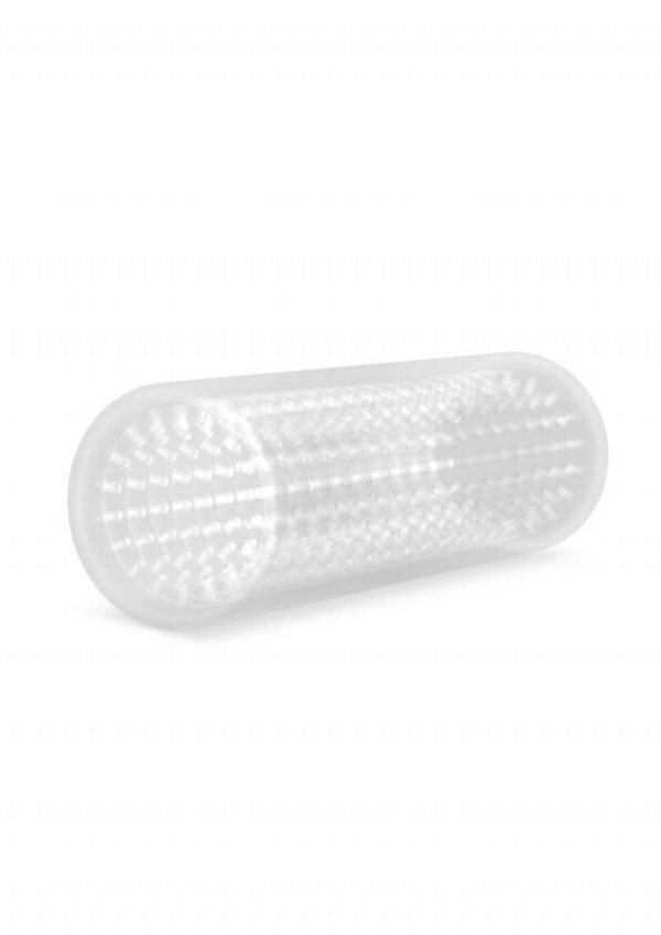 5.5 inch Stroke Sleeve gives you that extra handy sensation you need for your erotic release. It`s just waiting for you to add some lube and let its teasing ticklers