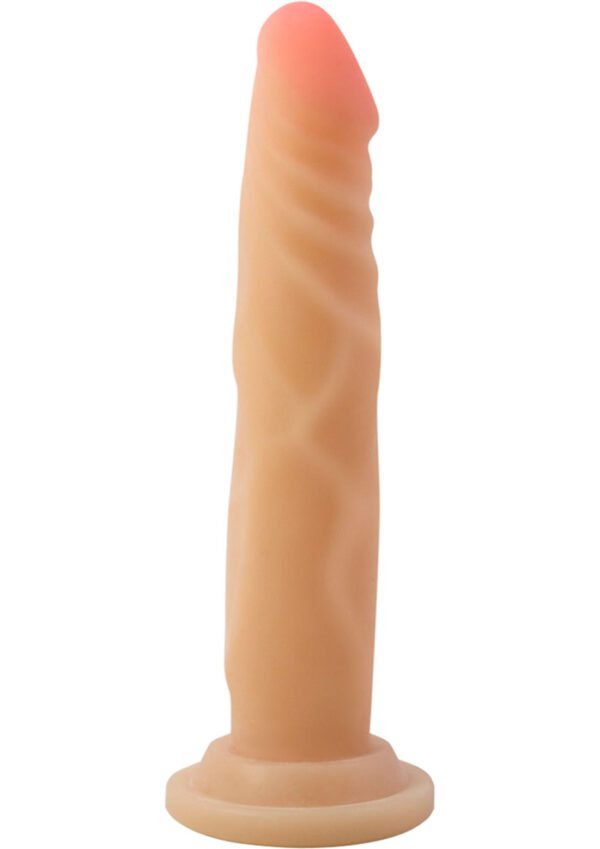 The doctor is in! The Dr. Skin Realistic Cock is a realistic dildo with a sturdy suction cup base that holds to any flat surface for solo time. Or partner up for strap-on harness fun! This Dr. Skin Realistic Cock made of soft