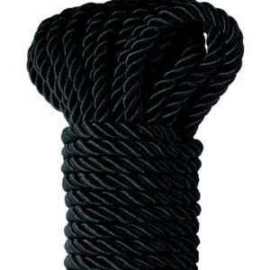 but long enough and durable enough for those who want to engage in Shibari-style rope bondage. The rope is 1/4 thick and 32 feet (9.75 m) long