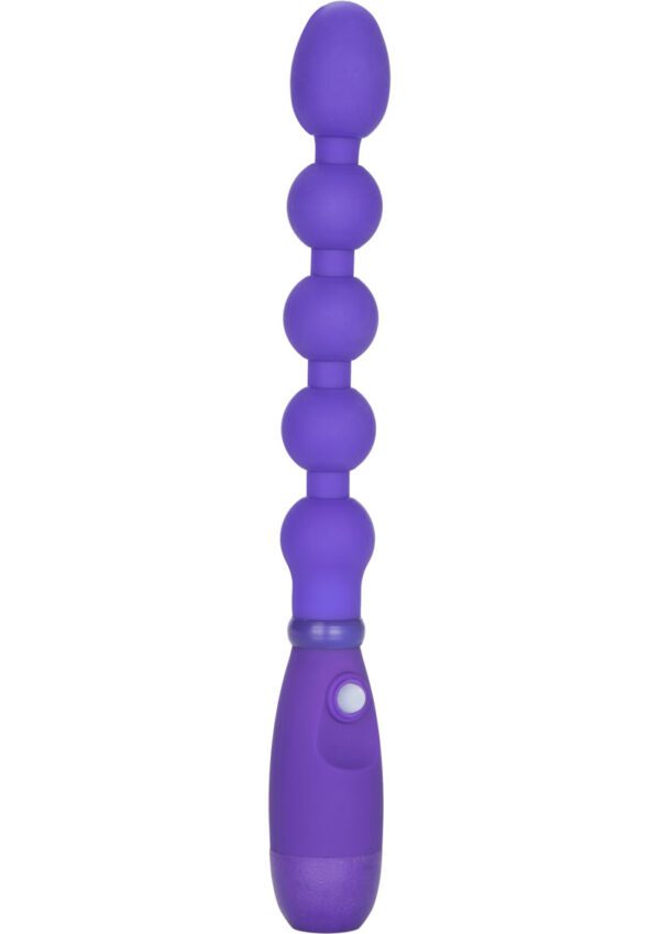 Beaded probe flexes and bends for multi-directional positioning.3 intense speeds of vibrationEasy push button controlSilicone (beads