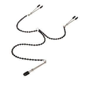nickel-free Nickel-Free Iron (chains) Nickel-Free Iron and Nylon (clamps) Phthalate-Free PVC (pads) 2.75/7 cm (each clamp) 22.75/57.85 cm (overall length)