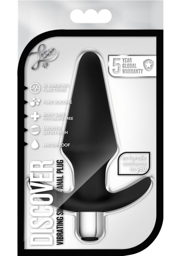 or together with the Discover plug. So you have 2 toys in 1! A note about the shape of this product. The head and neck of the plug is shaped to when plug is ed it stays securely ed. The handle is shaped so that the handle conforms comfortably to your body making extended wear more comfortable. Discover is made from pure silicone so it is body safe and phthalate free. Discover a new world of anal pleasure today! Enjoy peace of mind with our 5 year warranty.