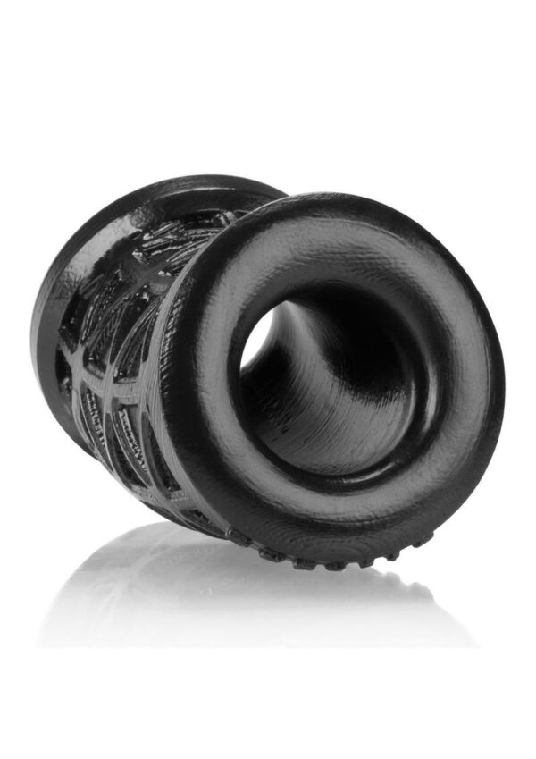 MORPH is a thick squishy tube of pure silicone designed to stretch your sack low. The soft material and curve shape morph to fit your nuts and cling to you like a second skin.Info:Made in USA Pure Platinum Cure Silicone Lube safe: water-based (recommended)