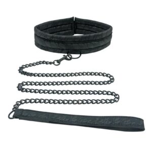 The comfortable padded collar