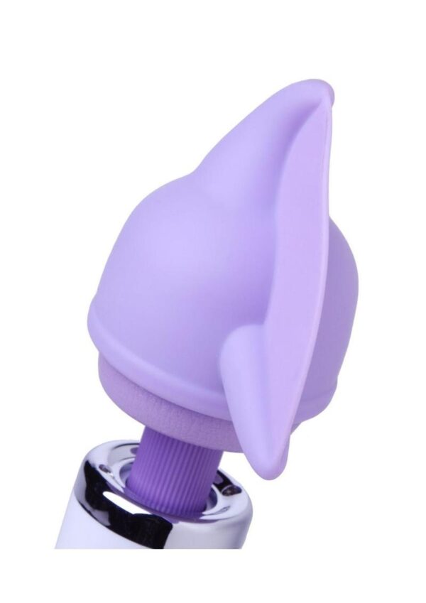 fluttering delight! When you place the attachment over the head of your massager and turn on the power