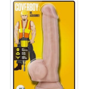 6 inches able length and 1.5 inches of width. His catcalls as you walk bye invite you to the best bang of your life. Take him home today to moan and scream louder than his jackhammer. Made of PVC