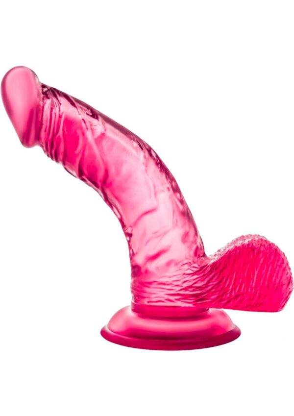 Stimulate your g-spot with this perfectly curved and sized realistic dildo. The Sweet N` Hard 8 is the perfect size to fill you up with 6 inches of length and 4 inches of girth. The strong suction cup makes this dildo perfect to be mounted anywhere for your play! This base also makes this toy harness compatible for both lesbian play or pegging. With three hard candy colors available