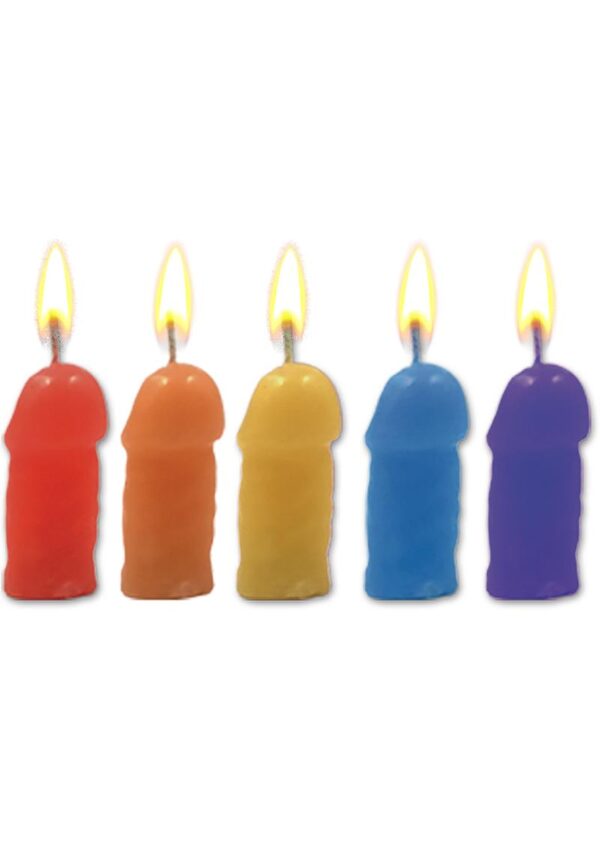 andldquo;Light Up Your Nightandrdquo; or any Fun Party event with these fun Rainbow Color Pecker Party Candles! These fun Pecker shape candles will be sure to add a little andldquo;Colorandrdquo; to any party event