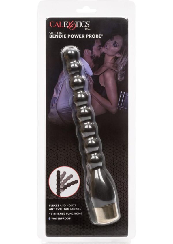 pliable probe is designed for intimate erotic exploration and heightened orgasmic ecstasy. Use the bendable beaded shaft for ion pleasure