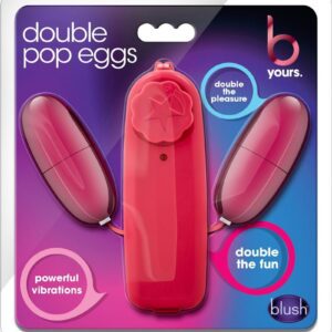 The Silver Power Bullet we have now doubled the fun with the Double Pop Eggs. With 2 eggs you can enjoy sweet sensations in 2 erogenous zones. Or you can use it together with your partner. Imagine the possibilities! -Requires 2 AA batteries-Length: 2.1 inches-Insertable Length: 2.1 inches-Width: 1 inches-Product Weight (without package): 3 ounces