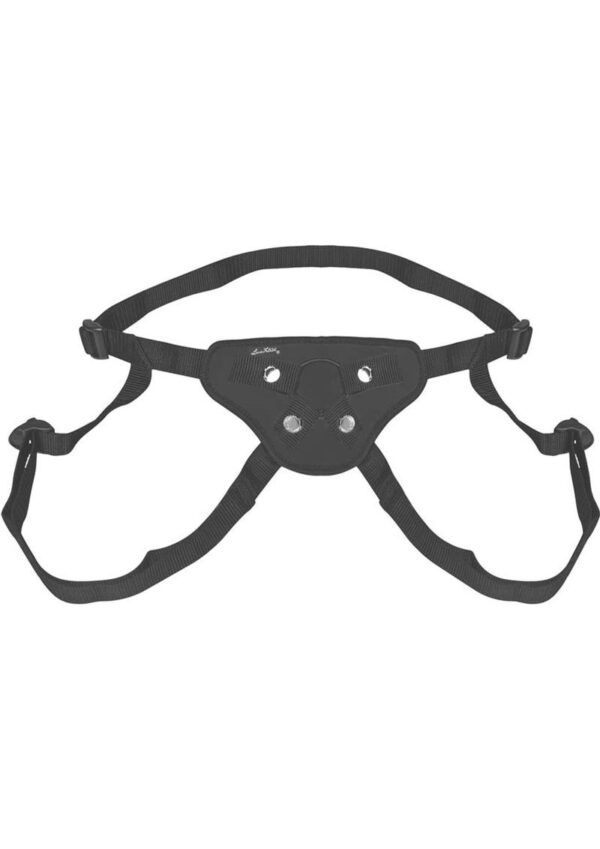 Have you ever fantasized about role reversal? How about just being able to experiment with strap-ons? What are you waiting for! Be able to enjoy the comfortable harness 4-way adjustable Beginners Strap-On Harness.Specifications:   Has an adjustable waist that can fit up to 60 inch waist   High quality strap-on harness is perfect for beginners and those who love stimulation   Equipped with sturdy rubber o-rings in 2 sizes that are compatible with flared based dildos.