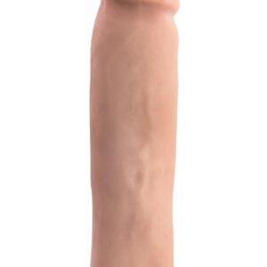 Our Magnum Xtender extends your penis by 1.75 inches AND increases your girth up to 2.75 inches all the way around! Your partner will love the new you. Our proprietary ultra soft X5 Plus TPE was developed to mimic the feel of the human body.  Magnum Xtender warms to body temperature and has just the right amount of give. Stretch it over your erect penis.  Made of ultrasoft X5 Plus. Lab Tested and Verified Body Safe. Silicone