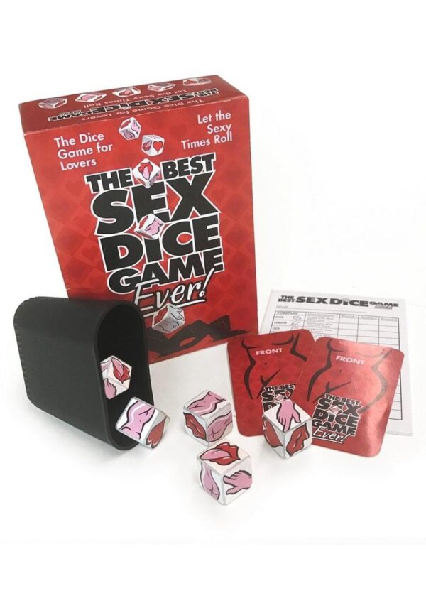 It`s a little like Naughty Yahtzee&amp;#xae;. This sexy game is played with five die similar to  the classic dice game but with card play included that takes this game to a whole new level. The special dice have six illustrated sides: Front