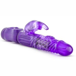 Looking for a rabbit vibe that will give you great orgasms without breaking the bank? The B Yours Beginner`s Bunny is a petite sized rabbit designed for the woman who wants a smaller sized rabbit. The multiple rows of rotating pleasure beads and the gyrating shaft`s multiple speeds are controlled by an easy to use slide controller. The vibrating clitoris stimulating rabbit ears hugs your clit and is independently controlled by the other sliding controller. Made from soft body safe TPE The Beginner`s Bunny feels comfortable. Requires 3 AAA batteries. Sold separately. Clean with soap and warm water taking care not to soak the controller. dry with a clean cloth and store in a clean dry area. We recommend using our Safe Sex Antibacterial Toy Bags.