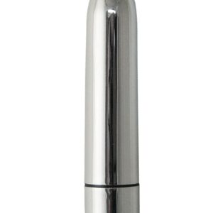 -  10 function  -  Push button control  -  Discreetly quiet  -  Waterproof  -  Phthalates free  -  RoHS compliant  -  Material: ABS  -  1 AAA battery included    Dimensions:  Length:  3.5 in.