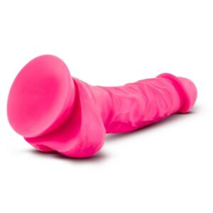 softer outer and firm inner core deliver an ultra realistic feel. The sturdy suction cup base holds to any smooth flat surface. The wide base is also harness compatible and safe for anal play! To clean use soap and water