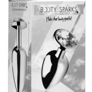 it features a classic tapered shape and a stunning crystal jewel at the base. The slim shaft will keep it from slipping out of place even during vigorous play. You will want to show off your new sparkling booty as you bend over and tease your lover. The nickel free aluminum alloy is nicely weighted and temperature sensitive for the perfect amount of sensation. When play is over