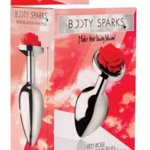 it features a lovely flower at the end which will flash as you bend over and tease your lover. The slim shaft will keep it from slipping out of place even during vigorous play. The nickel free aluminum alloy is nicely weighted and temperature sensitive for the perfect amount of sensation. When play is over