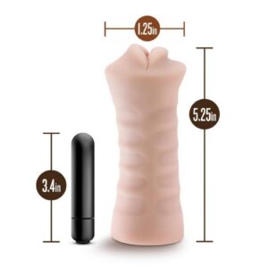 the one-speed vibrating bullet delivers even more sensation up and down your shaft. Sized for convenient one-hand stroking