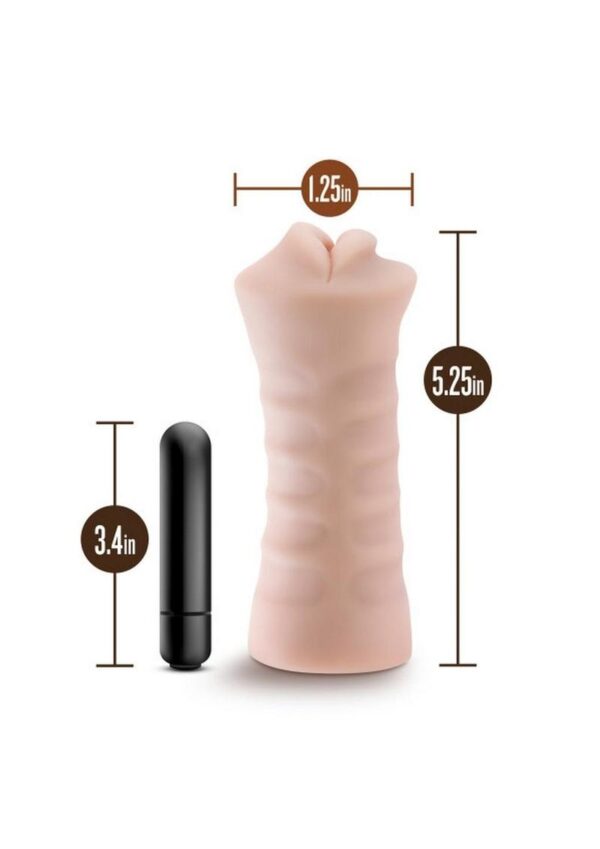 the one-speed vibrating bullet delivers even more sensation up and down your shaft. Sized for convenient one-hand stroking
