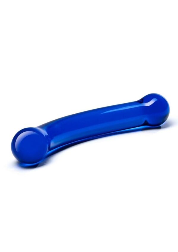 natural fit of ion. The Curved G-Spot Glass Dildo also has an enlarged head at its tip for additional stimulation. The product is hypoallergenic and made of durable