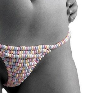 Candy Edible G-String!&amp;#xa0; Multi-flavored candy. Features:  One Size Fits All Multi-flavored &amp;#xa0; Weight: 145g Carton Size: 17.8 x 15.7 x 4cm
