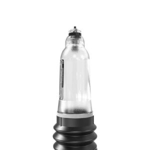this penis pump has a transparent chamber and a measuring scale which allows you to track your progress.    For ease of use