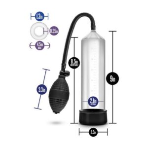 this Performance Pump is easy to clean. It also comes with a Stay Hard Cock Ring to enhance your playtime. Most importantly