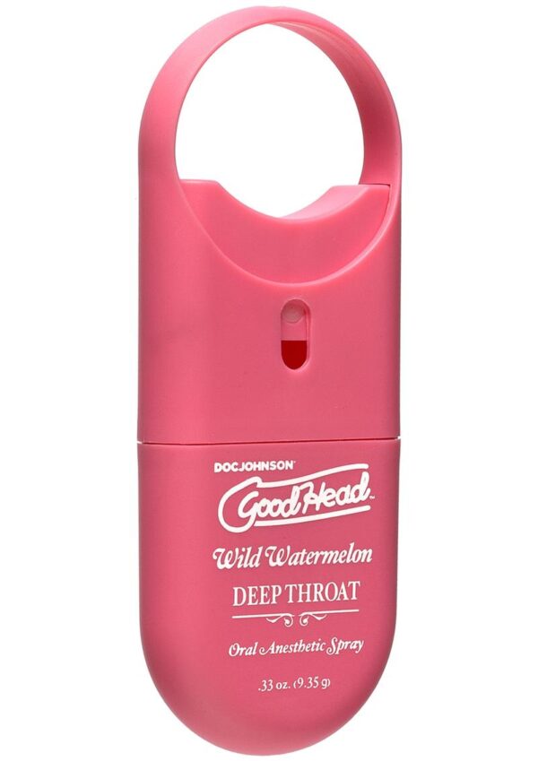 Go down easier. GoodHead Deep Throat Spray mildly numbs the back of the throat and suppresses the gag reflex to allow deep oral penetration without discomfort. This functional